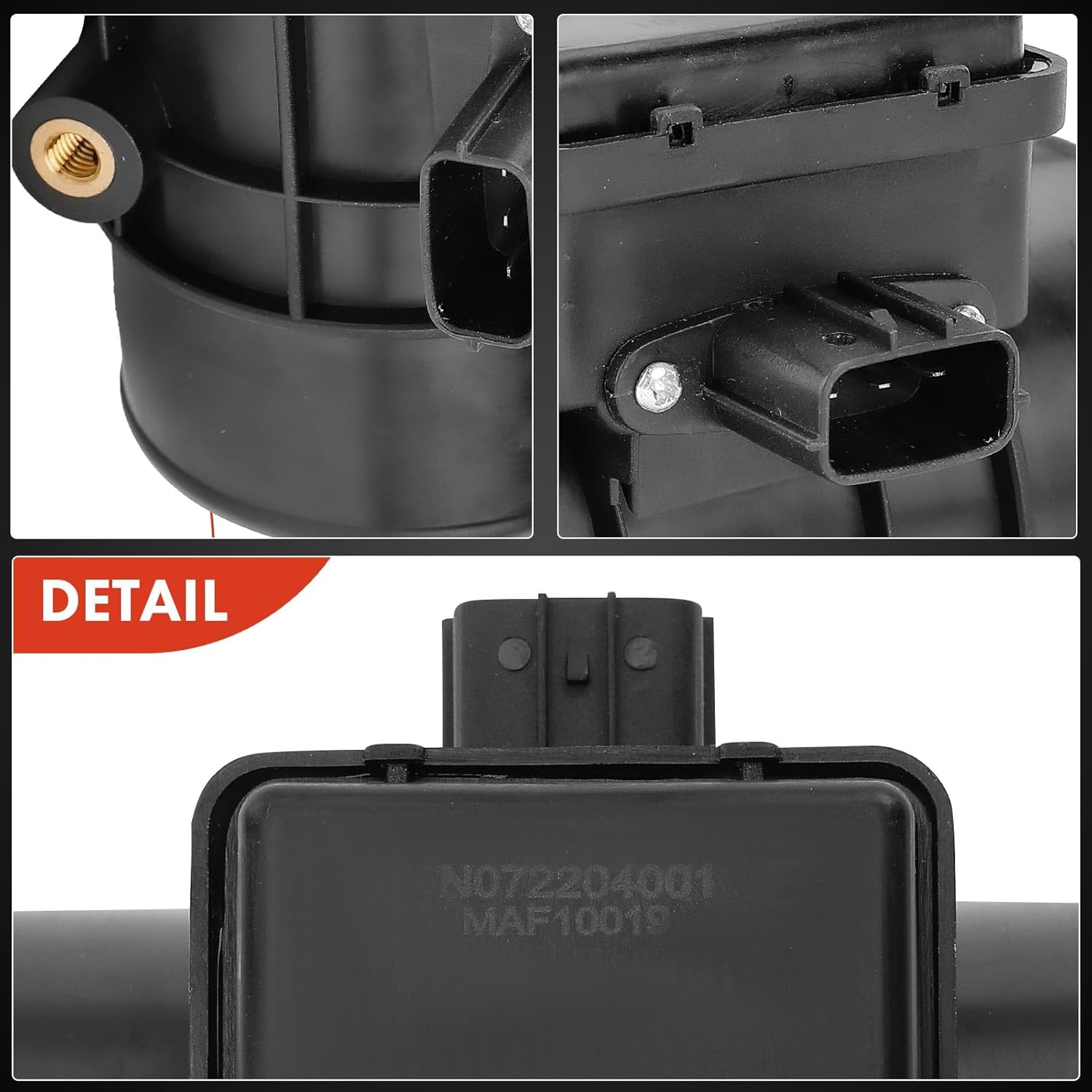 A-Premium Mass Air Flow Sensor Meter [3-Pins] Compatible with Ford Probe 1993-1993, Mazda 626 1993-1997, MX-6 1993-1997, L4 2.0L, Replace for# F32Z12B579A, FS1113215