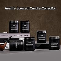 Vista 5 de Vela de madera de teca y caoba, velas masculinas para hombres, regalos para hombres, vela de soja para el hogar, velas perfumadas para el hogar