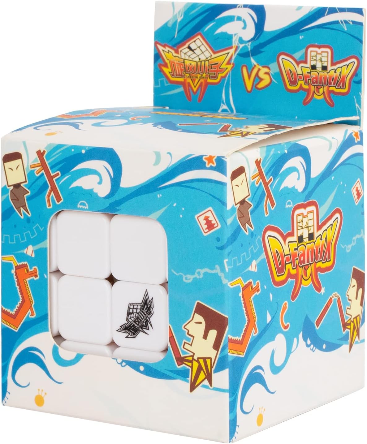 D-FantiX Cyclone Boys 4x4 Speed Cube Stickerless 4 by 4 Magic Cube 4x4x4 Puzzles Toys (60mm)
