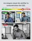 SwitchBot WiFi CO2 detector with IP65 Hygrometer, Matter Temperature Humidity Monitor with carbon dioxide monitor, CO2 Monitor works with Alexa, Apple Home, Google Home, 2-Year Data Storage - 3