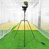 FORZA V55 Cricket Bowling Machine | Adjustable Speed Up to 55mph - Ideal for Clubs and Schools (No Balls, Mains & Battery Cable (No Battery))