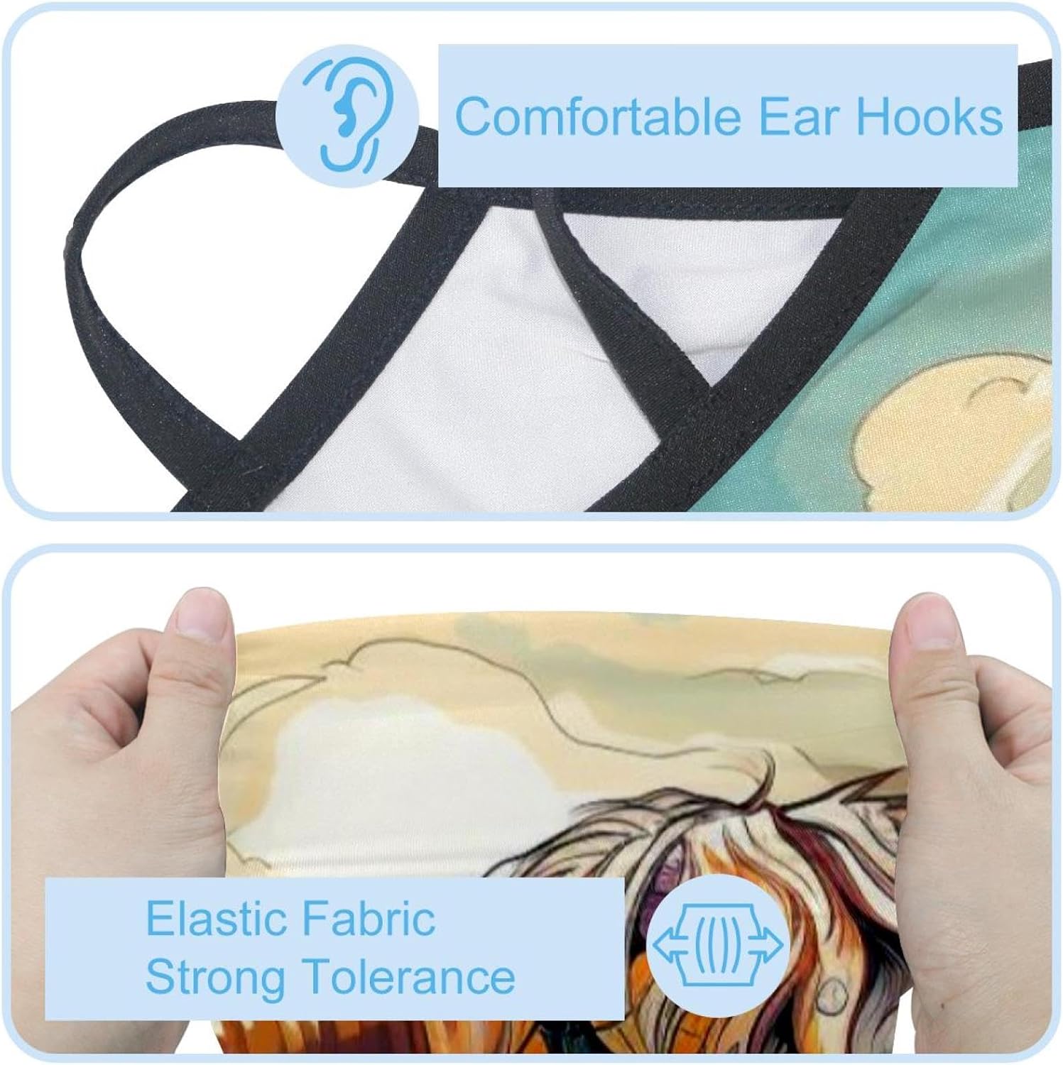 4 Pieces Yak Neck Gaiter Face Cover for Sun Protection UPF 50+ UV Face Mask Reflective for Men Women Fishing Cycling Hiking