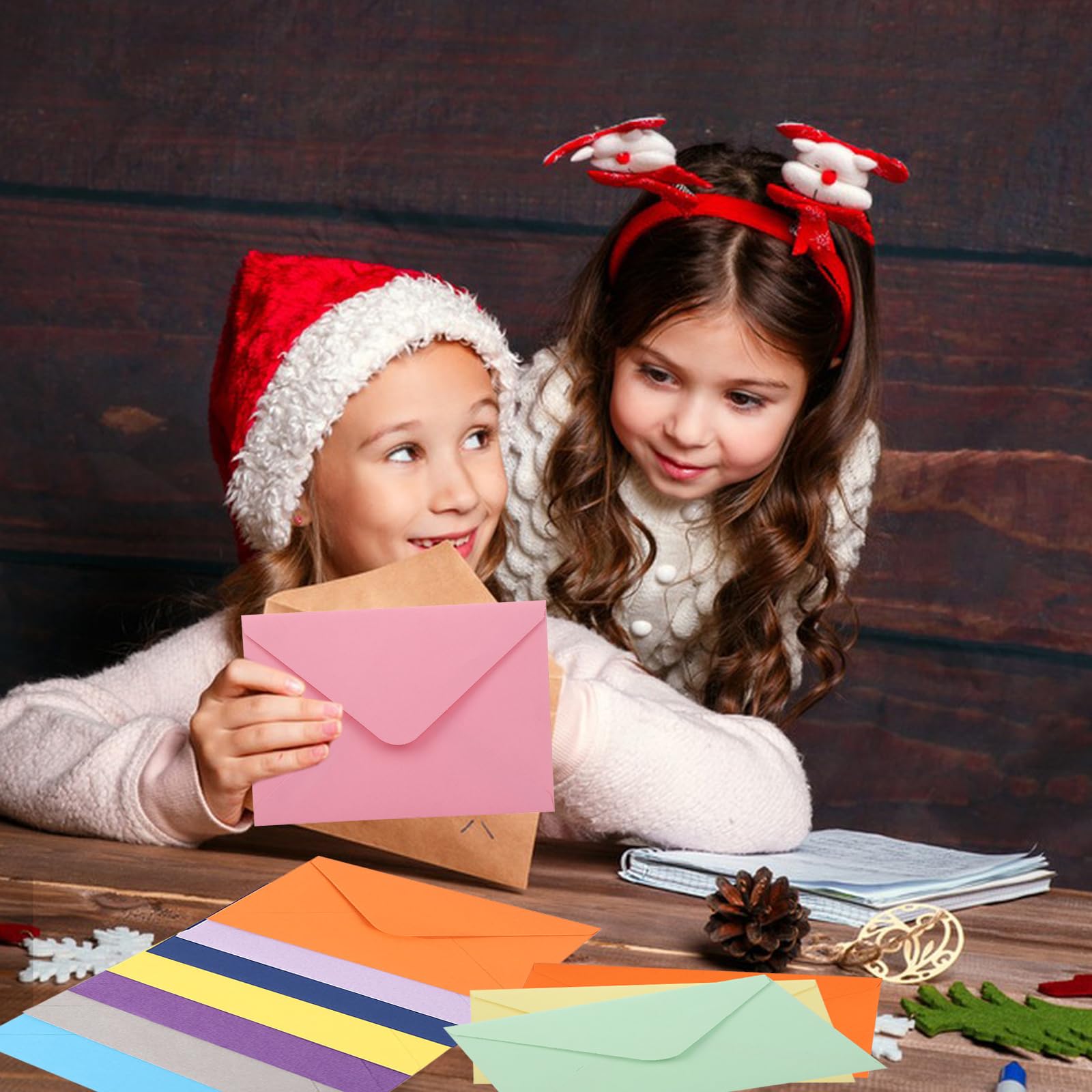 CHUNLINLAODA 72 Pièces Enveloppes Colorées, Enveloppes