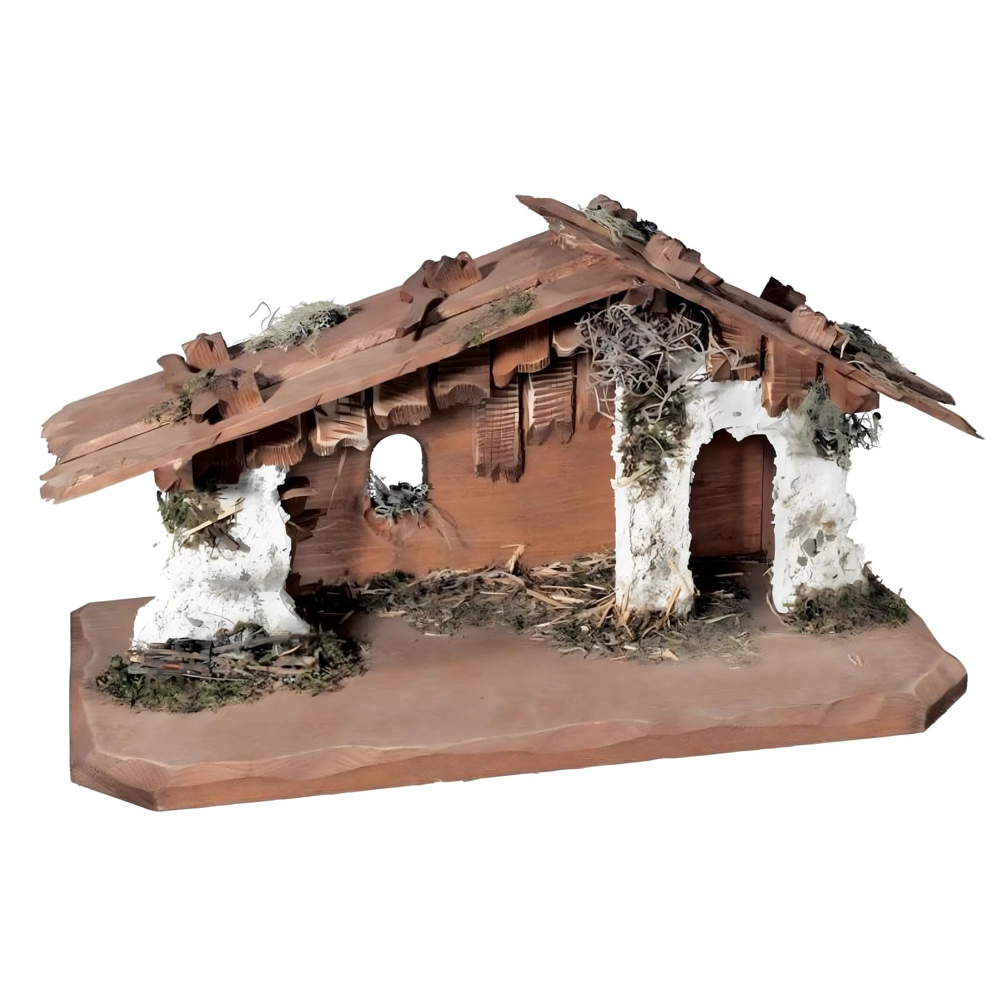 Wooden Nativity Stable by Dolfi