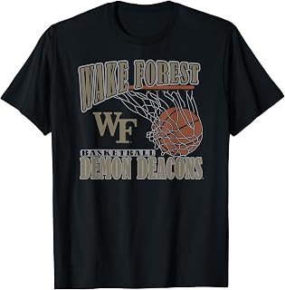 Wake Forest Demon Deacons Basketball Vintage Lift Black T-Shirt