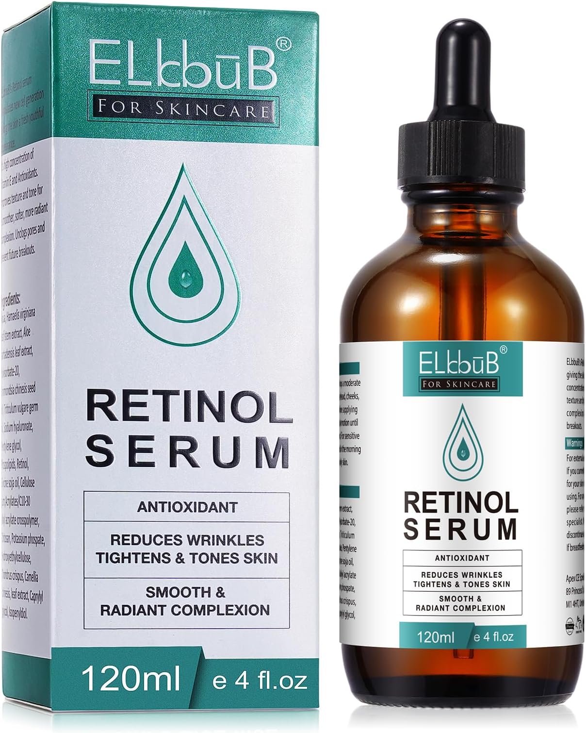 Retinol Serum - 120ml Retinol Liposome Delivery System with Hyaluronic Acid and Vitamin E, Aloe, Anti Aging Retinol Serum for Skin Repair, Fine Line and Wrinkles