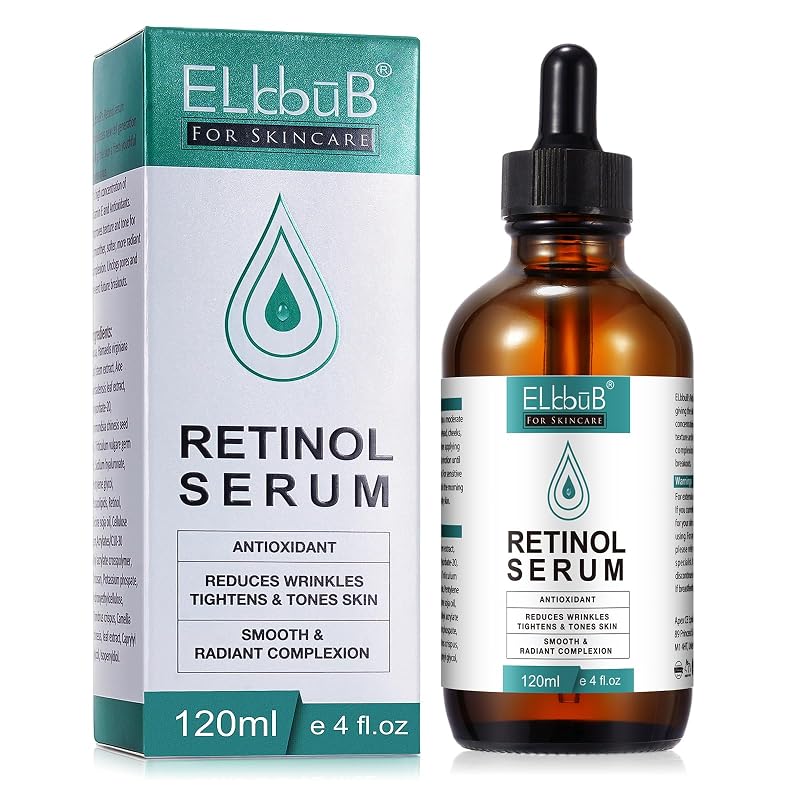 Sérum facial com retinol, ácido hialurônico, vitamina E e aloe vera ELBBUB, 120 mL