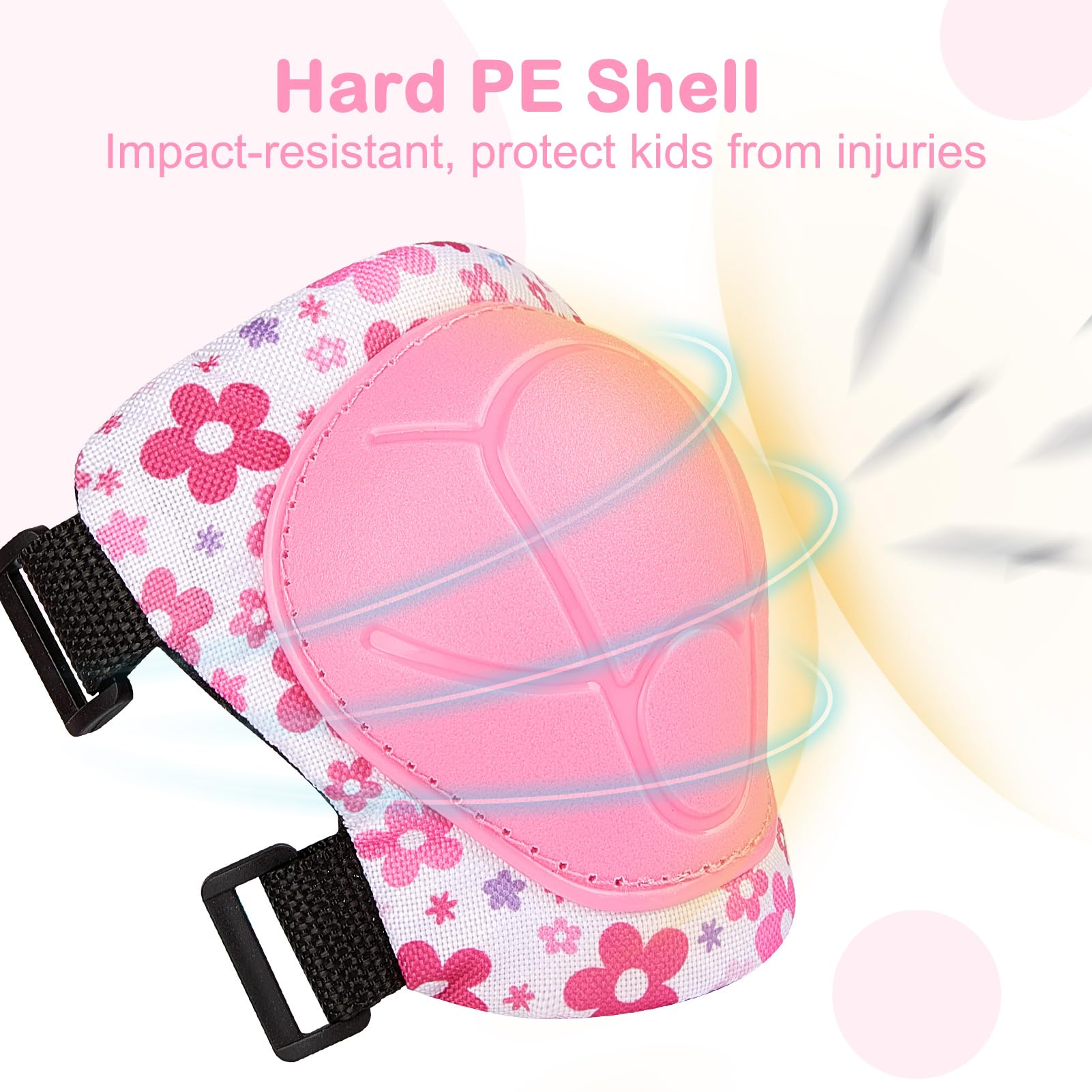 MHJY Genouillère Enfant Protection Roller Velo Fille Coudières Protège-Poignets Garçons Protege Genoux 7 en 1 pour Velo Skateboard Trotinette Patinage 3-8 Ans