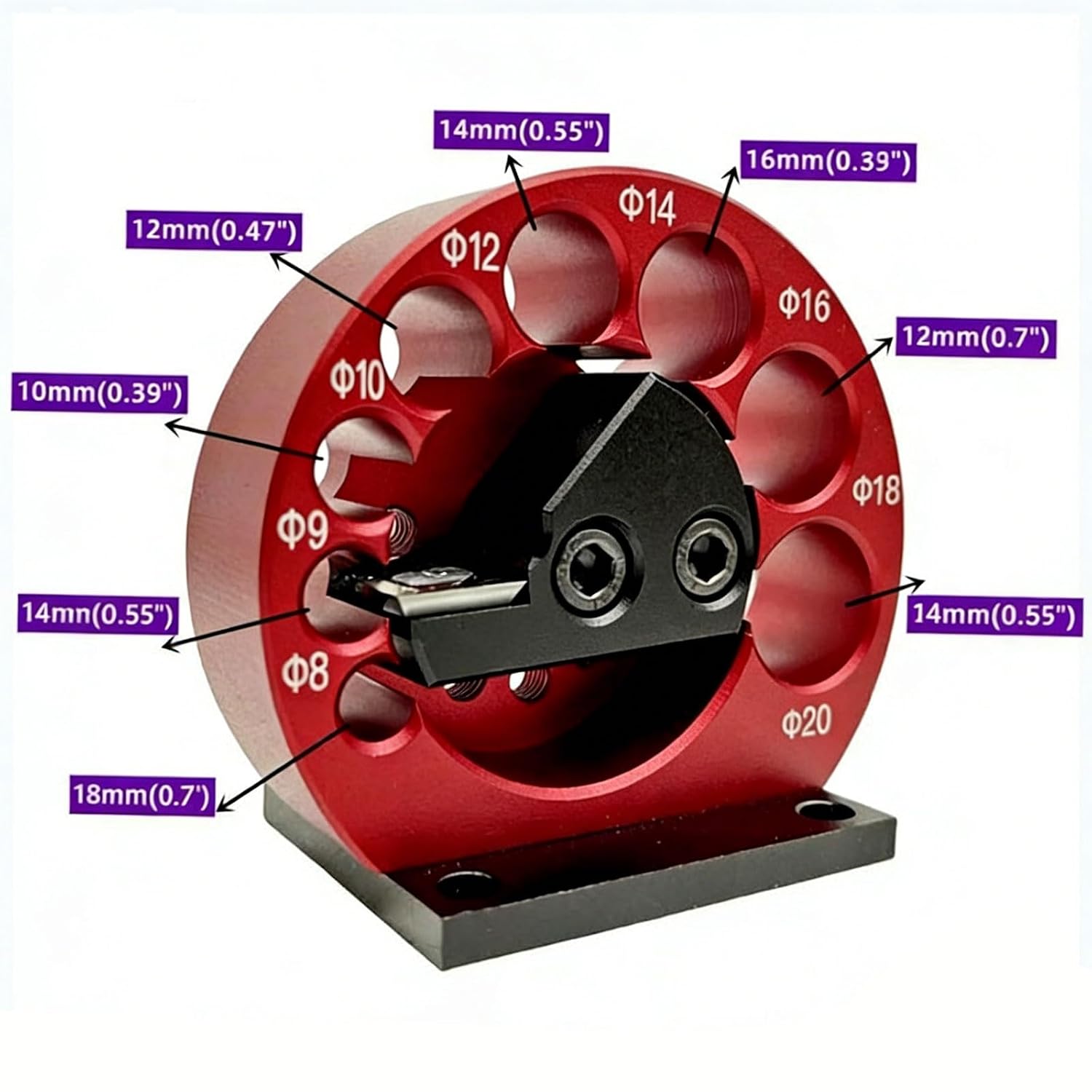 8 Hole Round Cutter Tool for Home Repair Electric Drills Woodworking and Crafting Various Diameter Needs Thin Aluminum Cutter