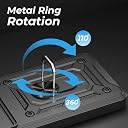 A rtistque Armor Bumper Back Cover Case for iQOO 15R 5G | Ring Holder Stand | Sliding Camera Protection | Shockproof Heavy Duty Design | iQOO 15R Back Cover - Black gallery image