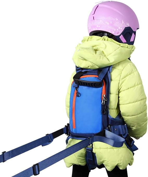 skiguard Ski Harness Trainer for Kids: Teach Your Child The Speed Control of Skiing and Snowboarding-Shock Absorbing Leashes