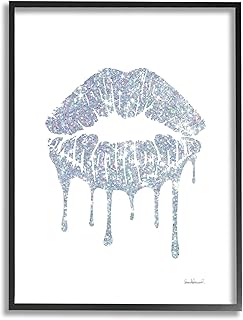 Stupell Industries Glam Shimmer Lip Pucker Ki...