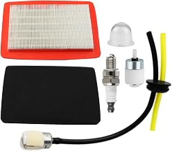 Air Filter Fuel Line Kit for Redmax EBZ7500 Husqvarna 580BTS Backpack Blower EBZ7100 EBZ7150 570BTS 170BT 180BT 370BTS 380BTS Leaf Blower Fuel Filter Spark Plug Parts 544271501 Air Filter