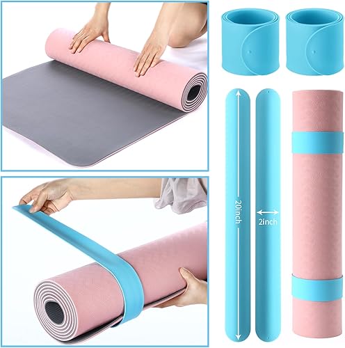 Miniatura 5 de Juego de bolsa de yoga para mujer, incluye esterilla de yoga, bolsa de mano, banda de resistencia para glúteos, calcetines deportivos