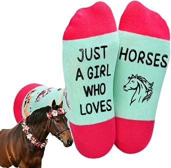 Zmart Cute Animal Socks for Girls - Chicken Horse Goat Socks, Dog Cow Gifts for Kids