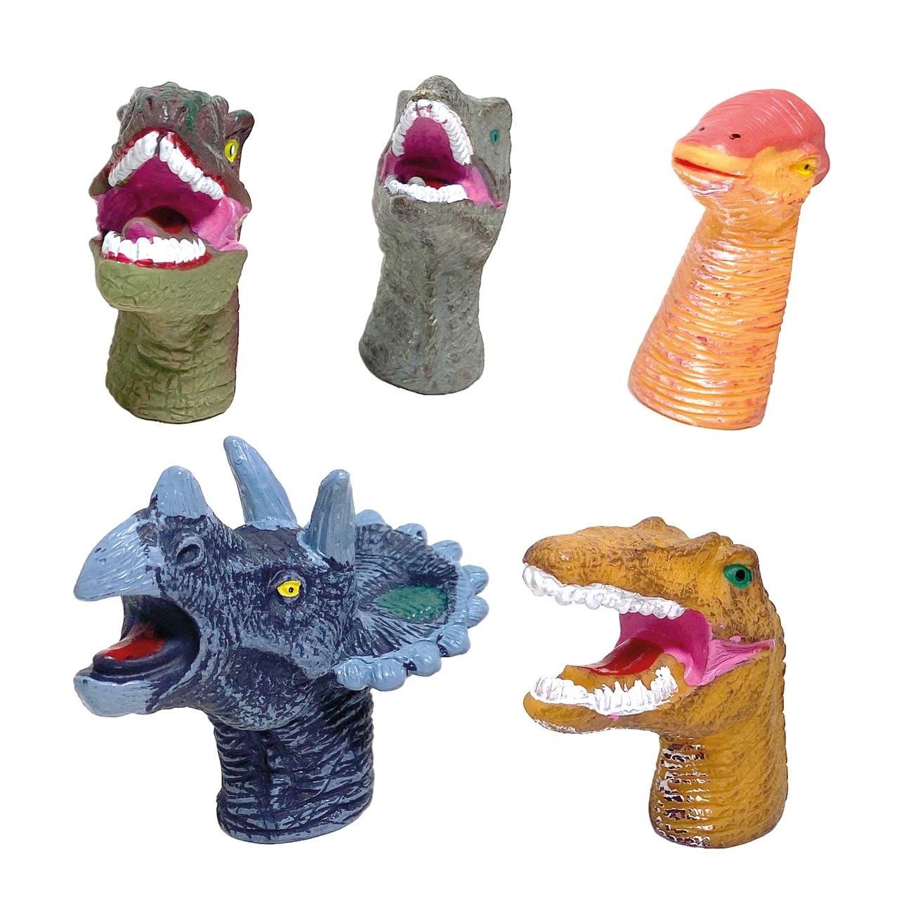 TACHAN - Set Marionetas de Dedo Hora del baño - Temática Animales prehistóricos Dinosaurios - Juguetes de baño y Piscina- A Partir de 3 años (CPA Toy Group 756T00813)