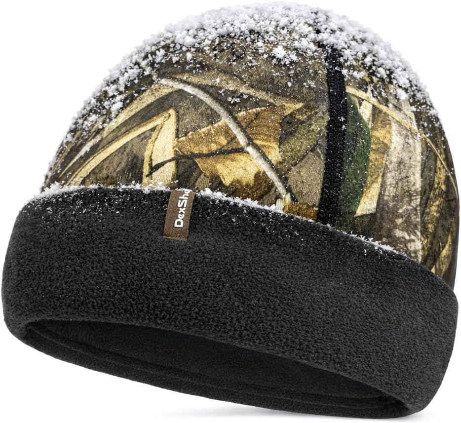 DexShell Waterproof Beanie for Men & Women – Windproof Fleece-Lined Hat with Porelle Membrane for Cold Weather & Outdoor Use