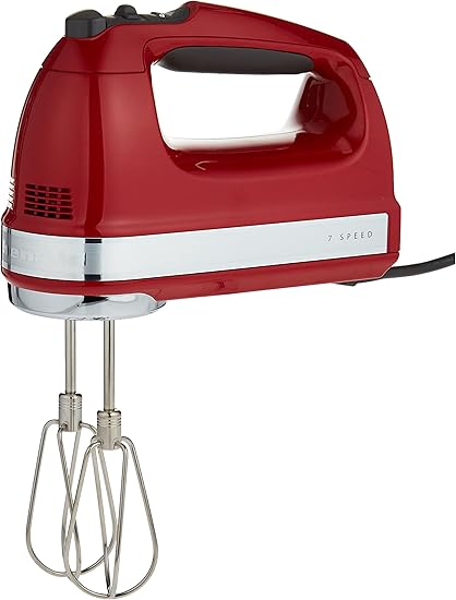 kitchenaid 7 speed hand mixer empire red