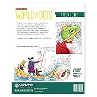Vista 2 de MindWare World of Dots Folklore Myth and Legend-Themed Connect-The-Dots Coloring Book, 600 to 1,800 Dots per Puzzle, Ages 8+