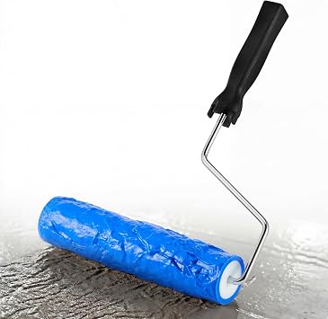 1 Pcs Concrete Texture Roller Stamp, Stone Pattern Decorative Cement Roller for Driveway Patio Walkway, Professional Concrete Imprint Tool for DIY Landscaping & Masonry 8.5" X 2-5/8"