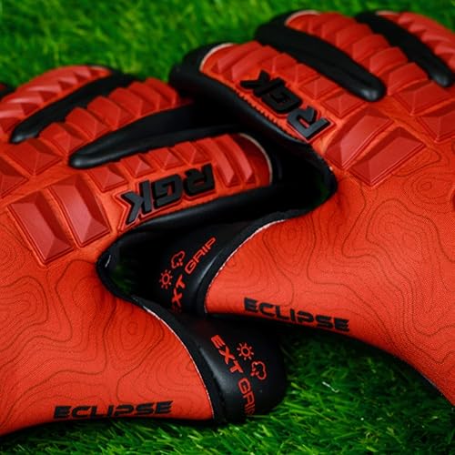 Miniatura 4 de Renegade GK Eclipse - Guantes de portero de fútbol profesional con protector de microbios tamaños 6-12 nivel 5 Pro-Tek dedos y agarre de contacto
