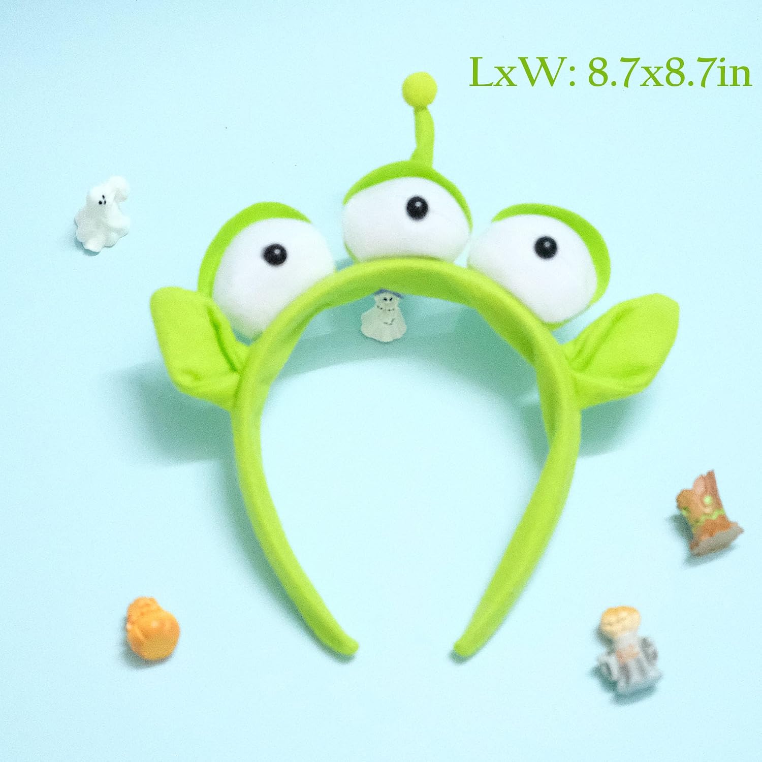 Alien Headband for Adult, Alien Monster Plushy Hair Accessories, Green Alien Headband Costume for Women Party Cosplay Halloween, Birthday, Christmas
