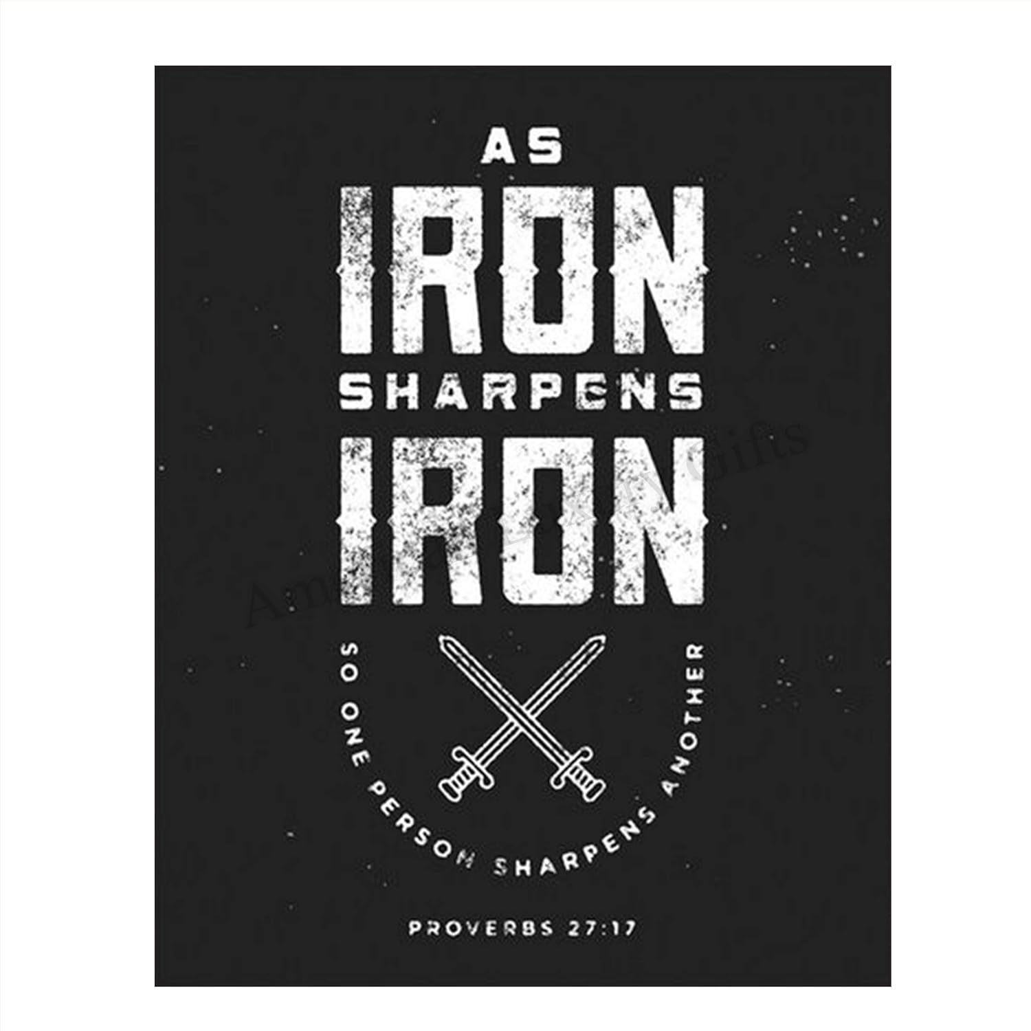 Amazon Iron Sharpens Iron Proverbs 27 17 Bible Verse Wall Art Amazon Iron Sharpens Iron Proverbs 27 17 Bible Verse Wall Art