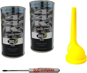 Smilyeez Listing for BG 44K Platinum Fuel System Cleaner and Funnel Combo Pack 2 Cans & 1 Funnel with Pocket Screwdriver