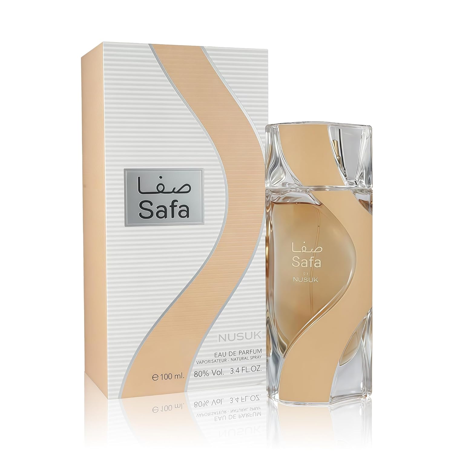 Nusuk Safa Women Perfume with Strawberry, Pink Marshmallow, Whipped Vanilla,Warm & Spicy Scent - Eau de Parfum Long-Lasting Fragrance for Women, 3.40 Ounce / 100 ml