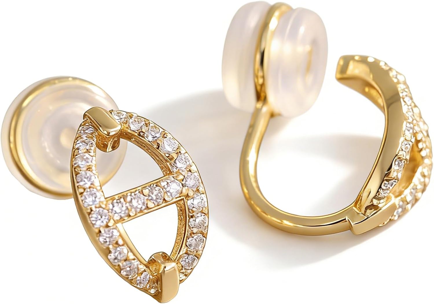 Ear Cuffs Non Piercing, Clip on Earrings Women Gold Plated, Hypoallergenic Fake Piercing Adjustable Earring Fashion Jewelry Gift for Women