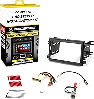 Vista 9 de Scosche FD1426B - Kit de instalación de radio doble DIN para salpicadero compatible con determinados vehículos Ford, Lincoln y Mercury 2004-10 - Kit