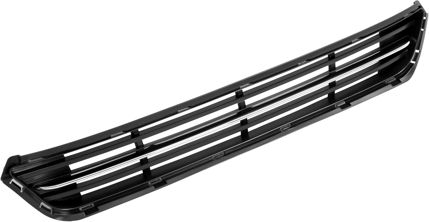 KUAFU Front Lower Grille Compatible with 2014 2015 Kia Optima Replacement for 865614C700 KI1036120 Bumper Radiator Grill Chrome Black+Silvery