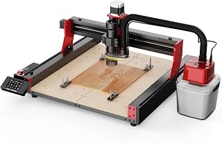 Twotrees TTC450 Pro CNC Router 3 ejes, Rango de trabajo CNC 460 x 460 x 80 mm para grabado, corte de MDF, acrílico, madera maciza, nylon, PCB, fibra de carbono con aspiradora
