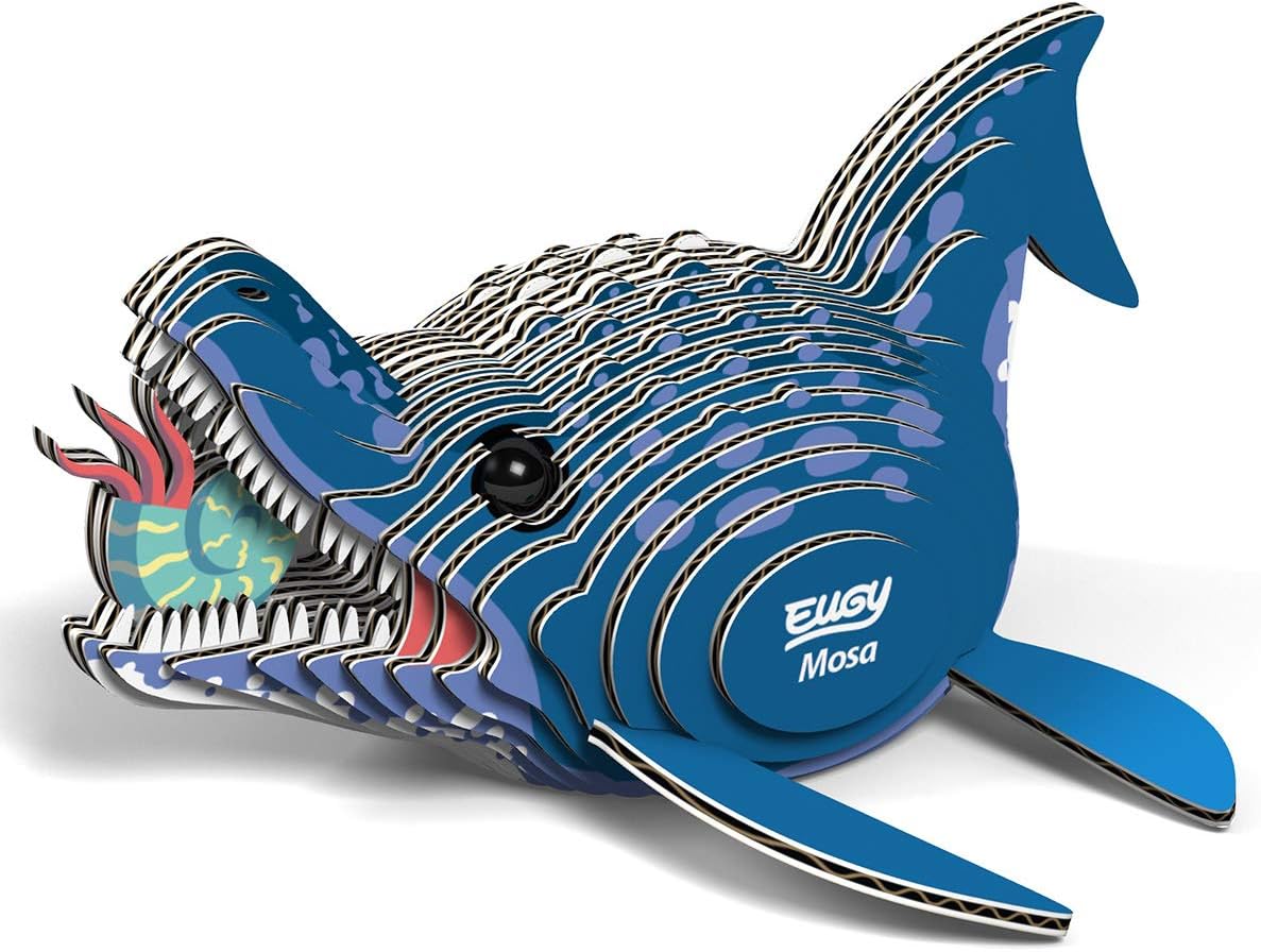 Eco-Friendly 3D Paper Puzzle (Mosasaurus)