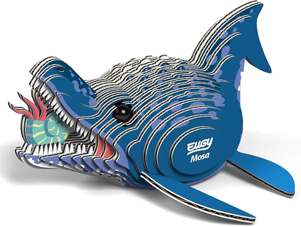 EUGY 062 Mosasauro. Eco-Friendly 3D Paper Puzzle Dinosauri - 1
