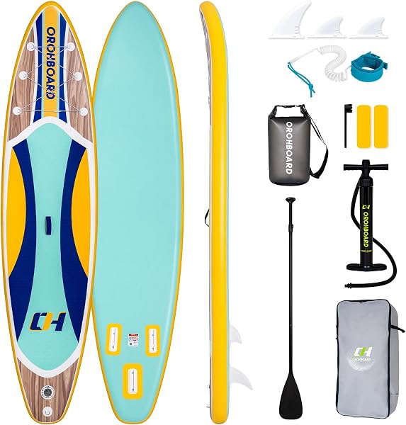 OROHBOARD Inflatable Paddle Board 116/106 Paddle Board - All-Around SUP Board for Adults & Beginners, Stand Up Paddle Bo