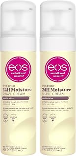 eos Shea Better Shave Cream Vanilla Bliss 2-Pack - Moisturizing Women's Shaving Cream with Shea Butter & Aloe Vera, 7oz for Smooth Sensitive Skin