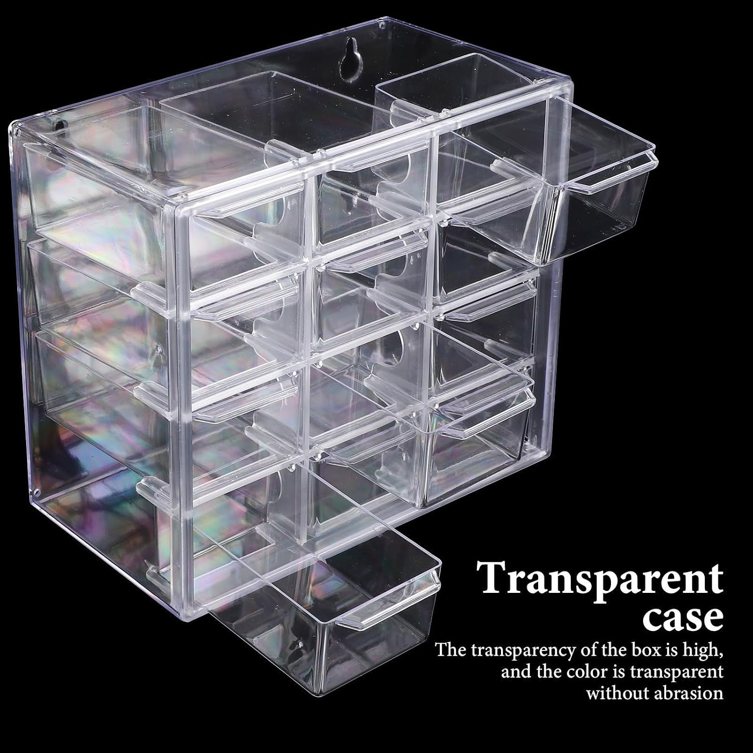 LIFKOME Small Acrylic Bead Box with Lid, Mini Organizer