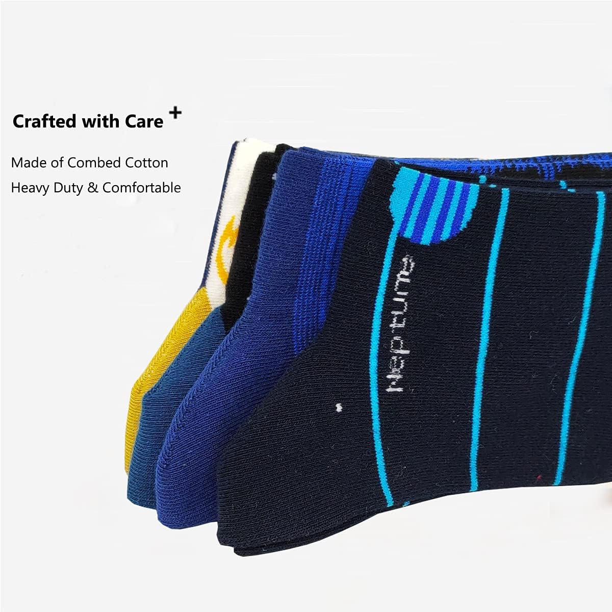 HSELL Mens Funny Pattern Dress Socks Crazy Design Cotton Socks Novelty Gifts for Men
