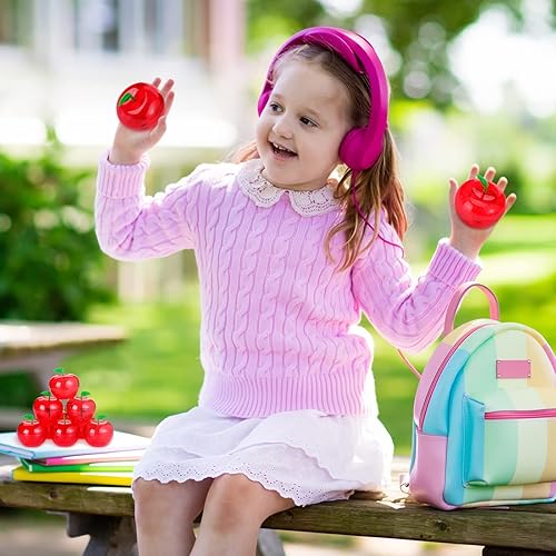 Miniatura 5 de 50 contenedores de plástico para manzanas, contenedor de San Valentín, manzana, para profesores, a granel, soporte para dulces de regreso a clases,