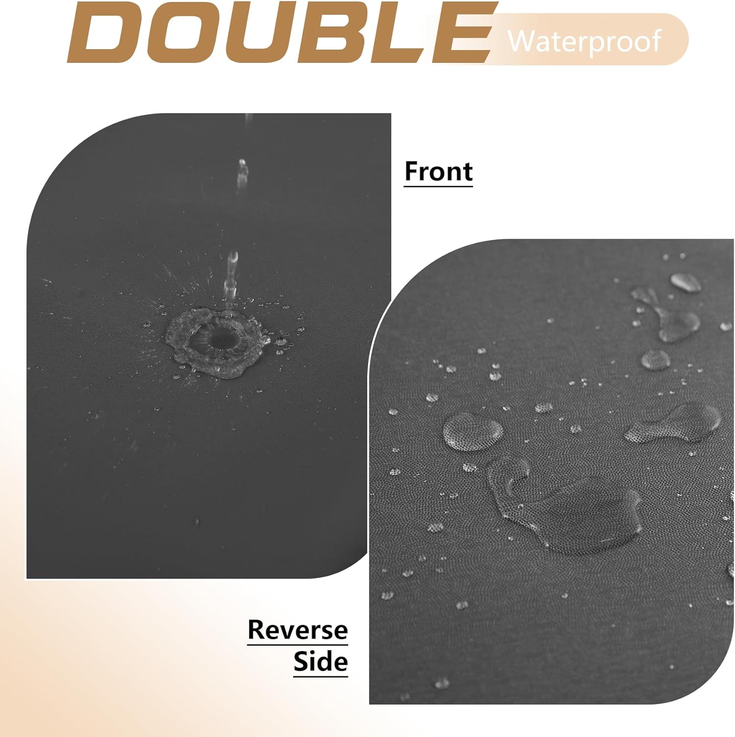 High Back Patio Chair Cushions, 21x20 Waterproof & Fade-Resistant Outdoor Dining Chair Cushions, Indoor/Outdoor High Back Cushion, Seat Pad for Glider and Lawn Chair, Dark Grey