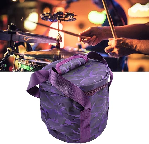 Singing Bowl Storage Bag, Music Bowl Bag with Dual Design, Portable Handle, Crystal Singing Bowl Carrying Case, 2 External Po