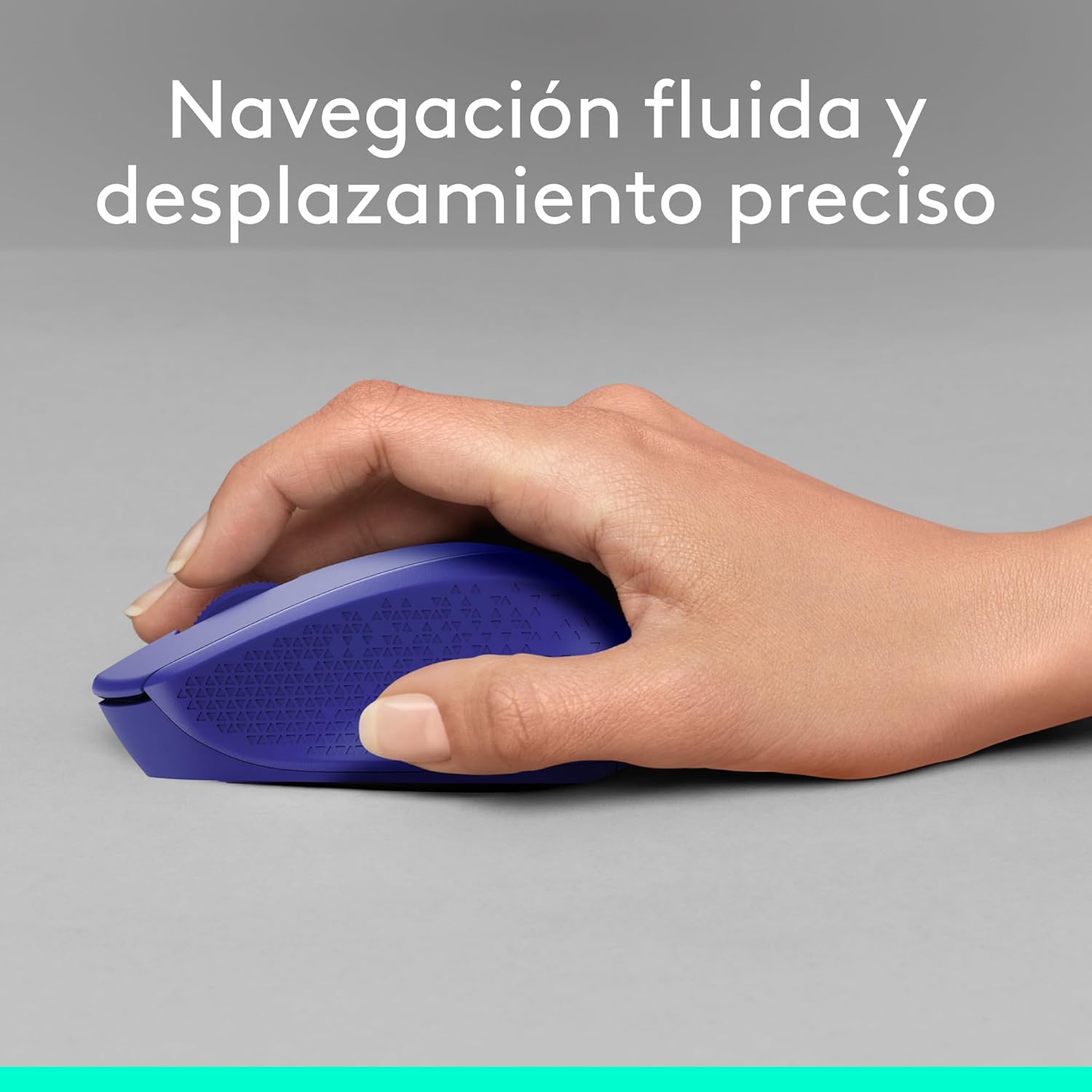 Logitech M330 Silent Plus Ratón Inalámbrico, 2.4GHz, Nano Receptor USB, Seguimiento Óptico, Resolución 1000 dpi, Batería de 2 Años, Compatible con PC/Mac, Color Azul 5