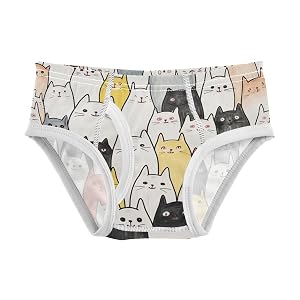 ALAZA Baby Boys Briefs Toddler Boys Underwear 100 Cotton Soft Cat Cute 2 Years A
