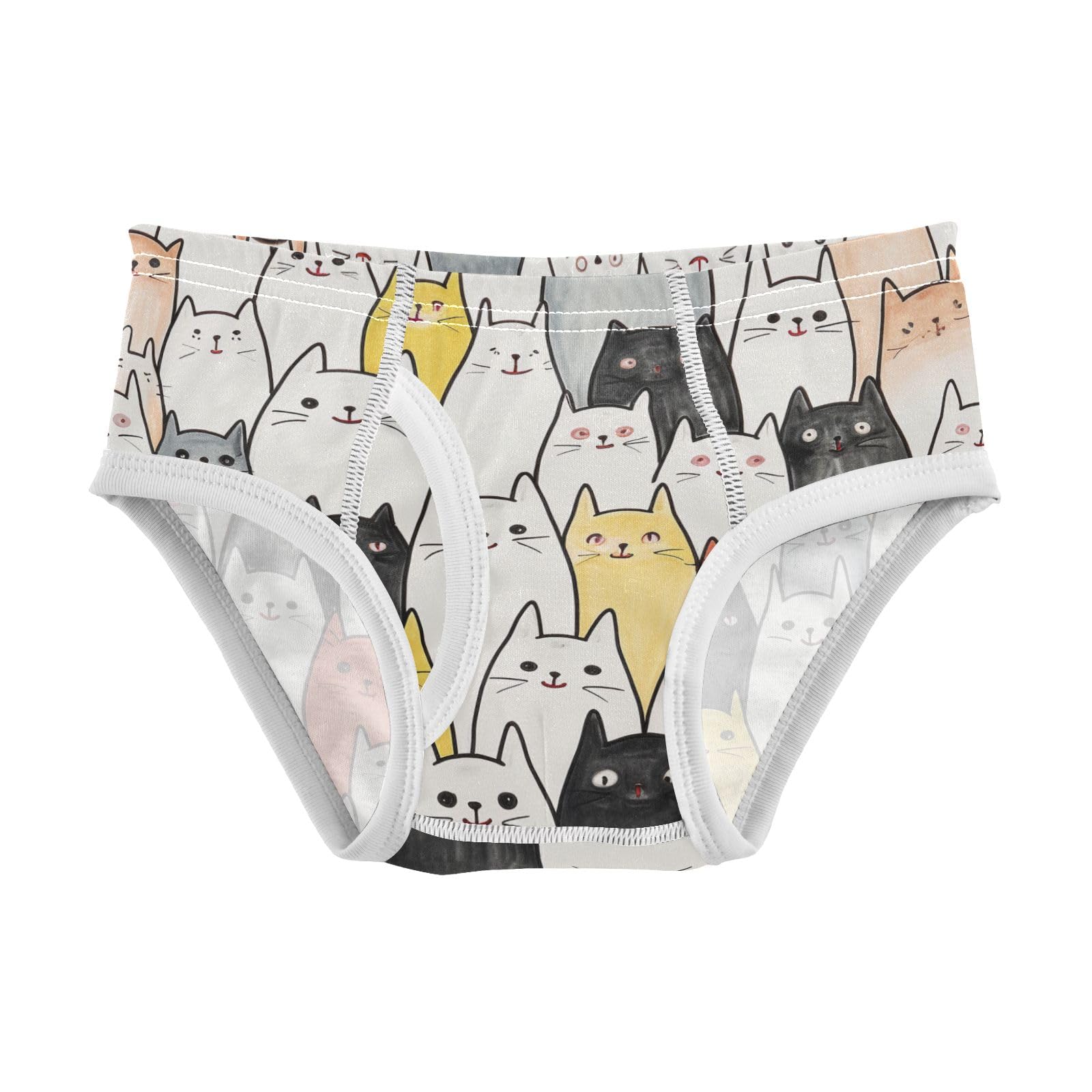 ALAZA Baby Boys Briefs Toddler Boys Underwear 100 Cotton Soft Cat Cute 2 Years A