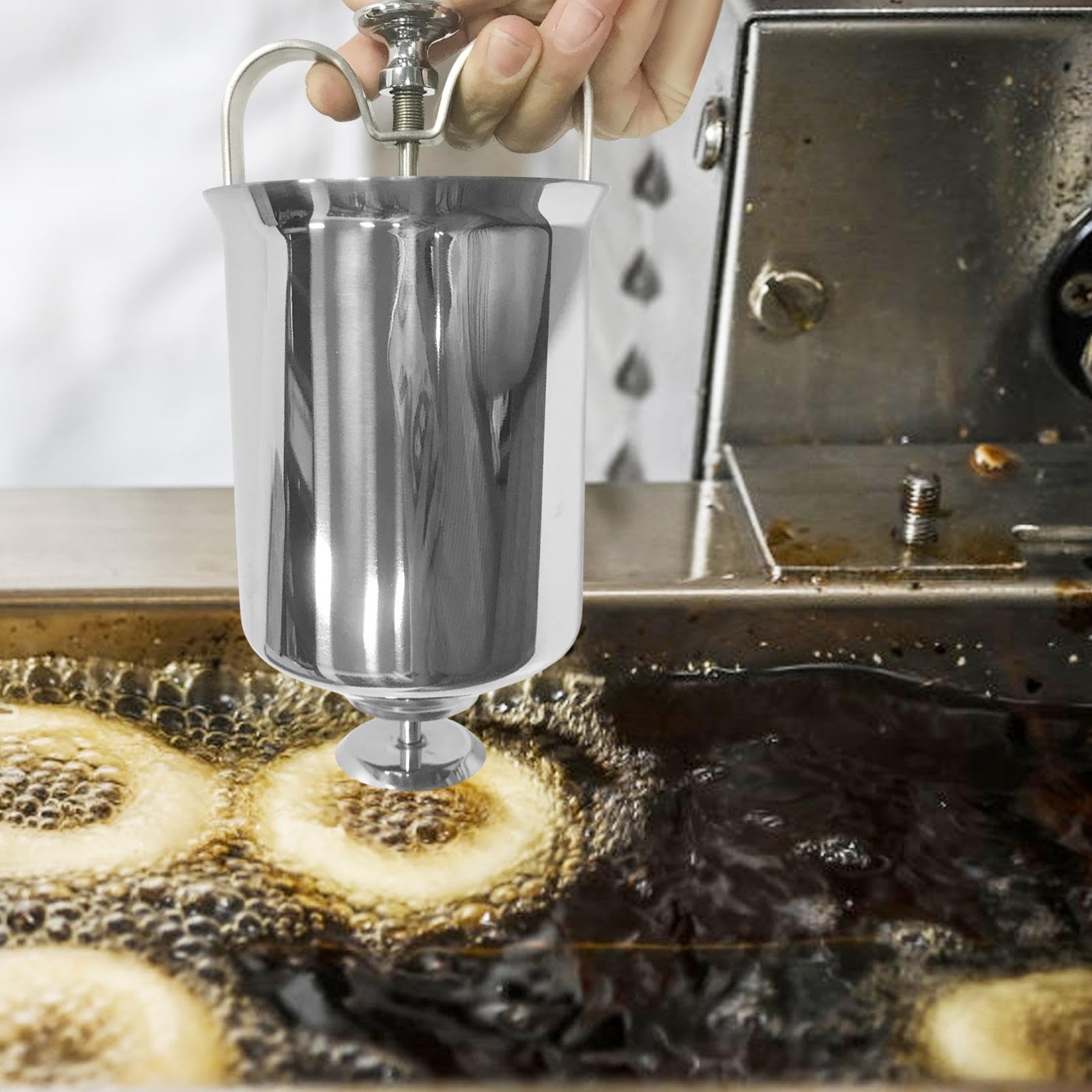 Sharplace Donut Maker Herramienta Manual para Donuts Máquina de Repostería Dispensador de de Acero Inoxidable Utensilio para Hornear Adecuado para