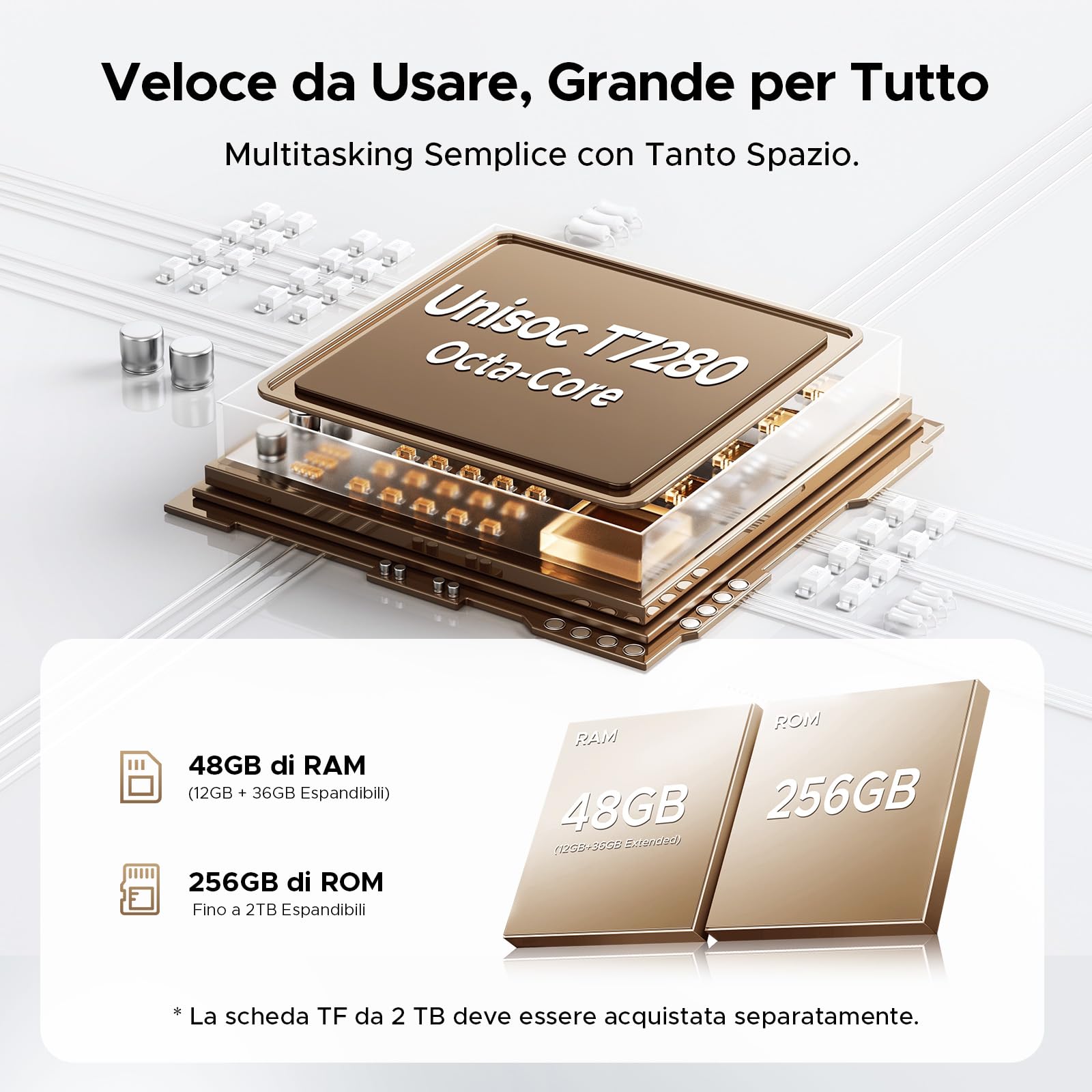 P13 Pro Tablet 13 Pollici, IPS 2.4K, 120Hz,T7280 Octa-Core, 48GB+256GB(TF 2TB), 12000mAh/18W, 16MP+8MP, 4G LTE, Gemini AI Tablet android 16, Face ID/WiFi5/GPS/FM/con Tablets Tastiera e Penna, Grigio