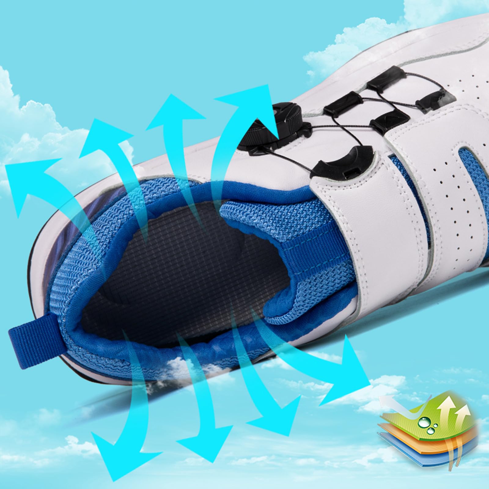 Golfschuhe Herren Wasserdicht,Damen Golfschuhe,Komfort Zwischensohle,Ausreichende UnterstüTzung Und DäMpfung,Geeignet FüR SpaziergäNge Training Sport Und Outdoor AktivitäTen
