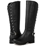 Women's Quilted Knee High Fashion Boots Strappy Boots For Women