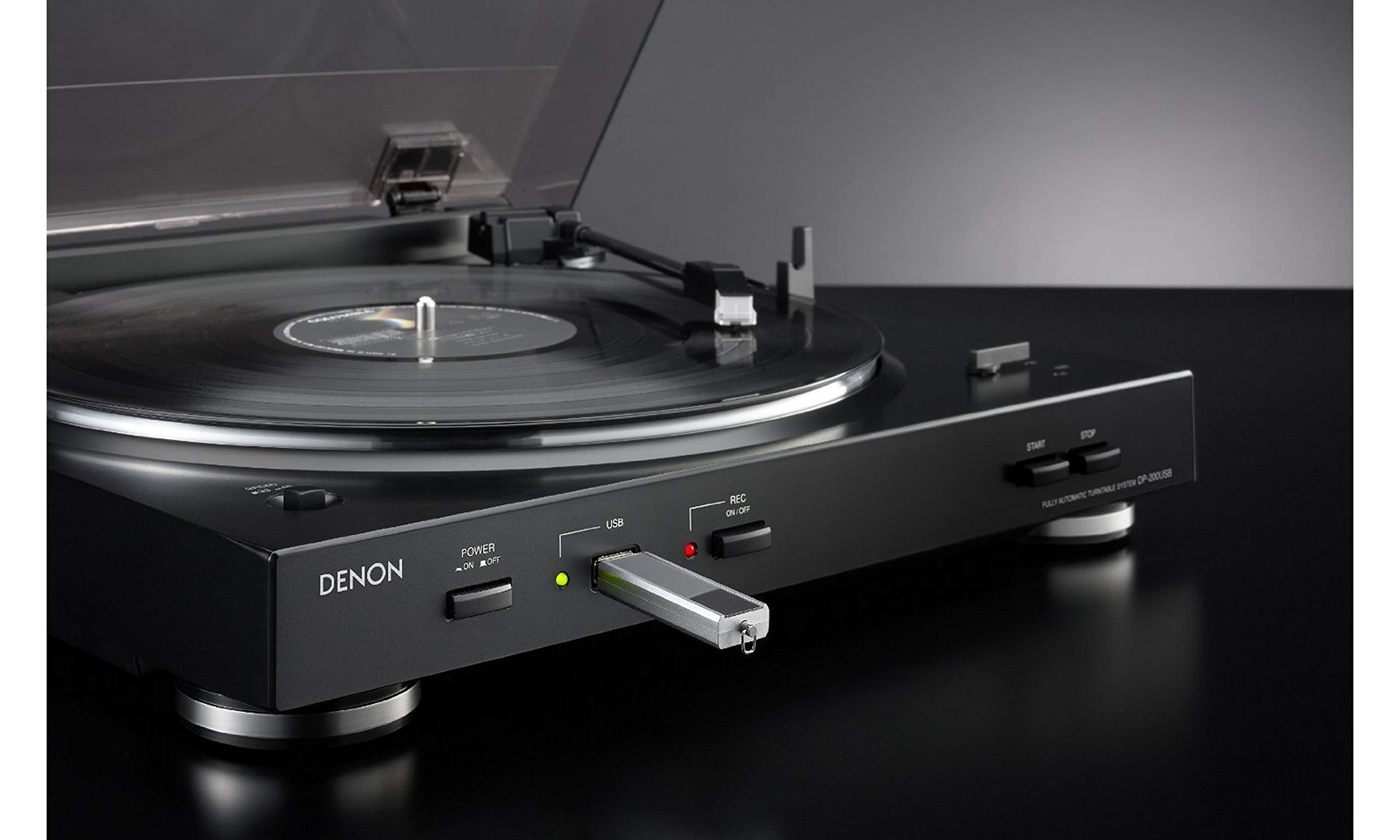 Denon DP-200USB Fully Automatic Turntable with USB MP3 Encoder  
